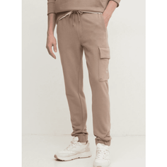 Брюки джоггеры Calvin Klein Jeans, размер M, коричневый