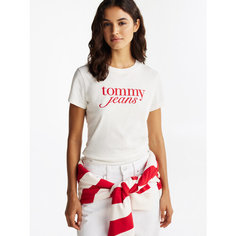 Футболка Tommy Jeans, размер L, белый