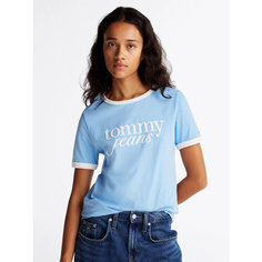 Футболка Tommy Jeans, размер M, голубой