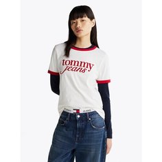 Футболка Tommy Jeans, размер XL, белый