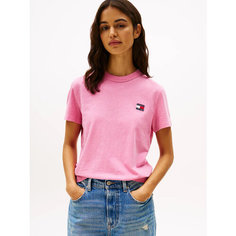 Футболка Tommy Jeans, размер XS, розовый