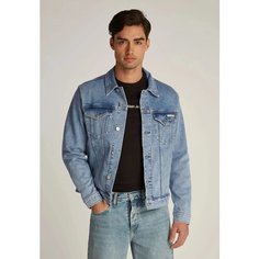 Куртка джинсовая Calvin Klein Jeans, размер XL, голубой