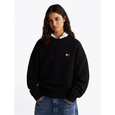 Свитшот Tommy Jeans, размер S, , черный
