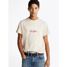 Футболка Tommy Jeans, 1 шт., размер M, бежевый