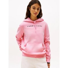 Худи Tommy Jeans, размер XS, , ярко-розовый