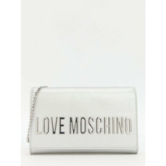 Сумка клатч LOVE MOSCHINO, серебряный