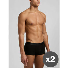 Трусы BIKKEMBERGS New Classic 2-Pack Mens Trunk, комплект из 2 шт., размер L, black