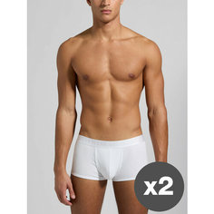 Трусы BIKKEMBERGS New Classic 2-Pack Mens Trunk, комплект из 2 шт., размер M, white
