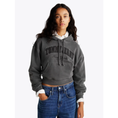 Худи Tommy Jeans, размер XS, , серый