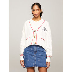 Кардиган Tommy Jeans, размер L, , белый