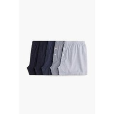 Трусы H&M, комплект из 5 шт., размер L, серо-черный