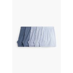 Трусы H&M, комплект из 5 шт., размер L, серо-голубой
