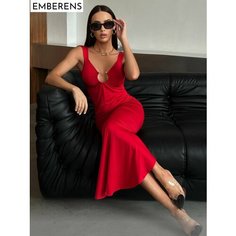 Платье EMBERENS Весна-лето 2025, размер S, красный