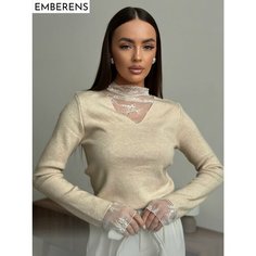 Джемпер EMBERENS, размер 40-46, , бежевый, бежевый