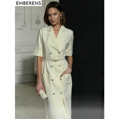 Платье EMBERENS Весна-лето 2025, размер M, молочный
