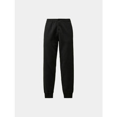 Брюки C.P. COMPANY Diagonal Fleece Logo Buttoned, размер M, черный