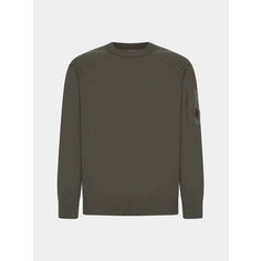 Джемпер C.P. COMPANY Merino Wool Fast Dyed Logo Knit, размер S, , walnut
