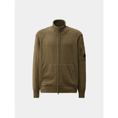 Кардиган C.P. COMPANY Lambswool GRS Zipped, размер XL, , walnut