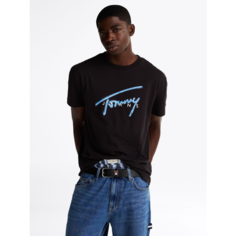 Футболка Tommy Jeans, размер XXL, черный