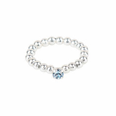 Кольцо Hola Jewelry, кристаллы Swarovski, размер 17, голубой