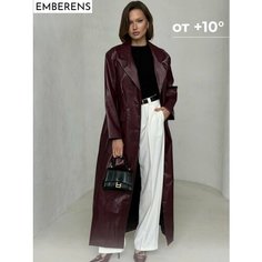 Тренчкот EMBERENS, размер L, бордовый