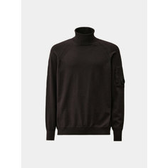 Свитер C.P. COMPANY Extra Fine Merino Wool Knit, размер XXL, , черный