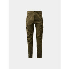 Брюки карго C.P. COMPANY Stretch Sateen Ergonomic, размер 52, зелёный