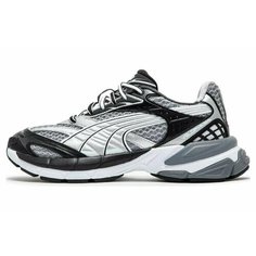 Кроссовки PUMA Velophasis Phased, размер 41 EU, PUMA White-PUMA Black-PUMA Silver
