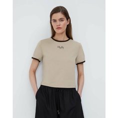 Футболка Gloria Jeans, размер M (44-46), бежевый
