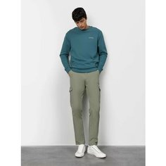 Брюки JUST CLOTHES, размер 46, оливковый