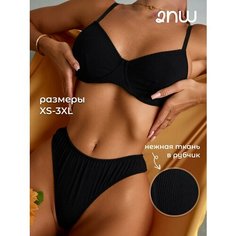 Комплект нижнего белья 2Night Wear, размер XS, черный