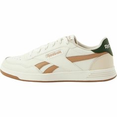 Кеды Reebok Court Advance W, полнота F, размер 5,5 US, бежевый/зеленый/коричневый