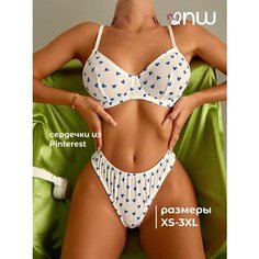 Комплект нижнего белья 2Night Wear, размер L, бело-голубой