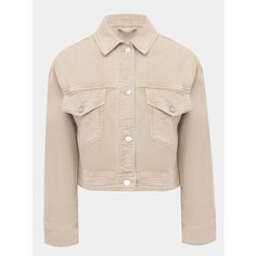 Куртка JUST CLOTHES, размер 38, бежевый