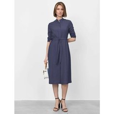 Платье JUST CLOTHES, размер 46, темно-синий