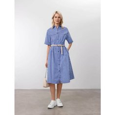 Платье JUST CLOTHES, размер 38, синий