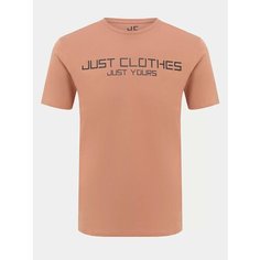 Футболка JUST CLOTHES, размер XL, коричневый