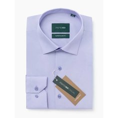 Рубашка MONDIGO приталенная с вытачками на спине SUPER SLIM FIT, размер XL - 170-182, лавандовый