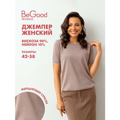 Джемпер BeGood со стразами, размер 58, , какао
