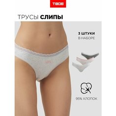 Трусы ТВОЕ, размер M, белый, серый