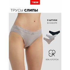 Трусы ТВОЕ, размер M, черный, серый