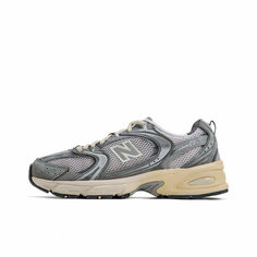 Кроссовки New Balance 530, полнота F (EU)/ на среднюю стопу, размер 7US 40EU 39RU 25СМ, черный, бежевый, серый