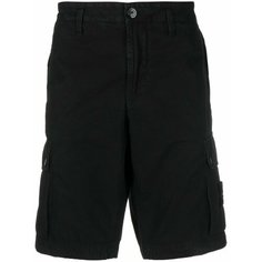 Шорты Stone Island Compass, размер 36, черный