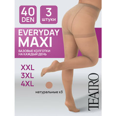 Колготки TEATRO, 40 den, размер 7, светло-бежевый