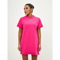 Платье sold out oversize, размер XL, фуксия