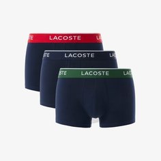 Трусы LACOSTE, комплект из 3 шт., размер XL, синий
