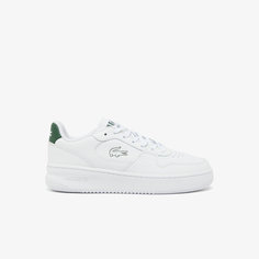 Кеды LACOSTE, размер 7,5 UK, белый/зеленый