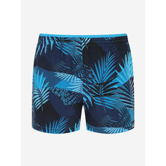 Шорты Joss Mens 35 cm Beachwear Small Graphic Printed Swimming Shorts, размер 54, синий