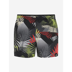 Шорты Joss Mens 35 cm Beachwear Small Graphic Printed Swimming Shorts, размер 56, черный