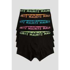 Трусы H&M с цветными резинками, 5 шт., размер 134/140 (8-10 лет), черный